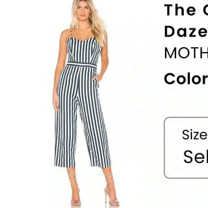 MOTHER The Cut It Out Jumpsuit in Sea Daze
